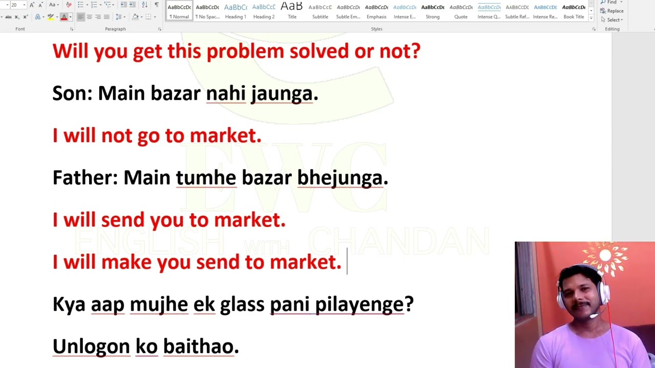 CAUSATIVE PARAGRAPH TRANSLATION