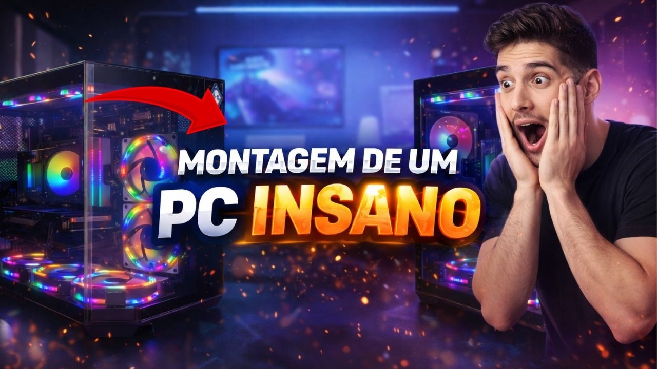 Montando PC GAMER com Ryzen 5 5500 + RX 6600 ( Ficou Insano! )