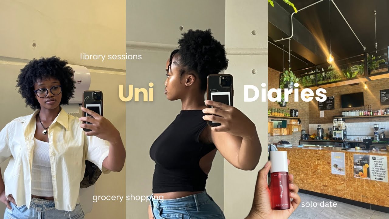 𐙚 Uni diaries | library sessions + solo date + grocery shopping + rejection + life update