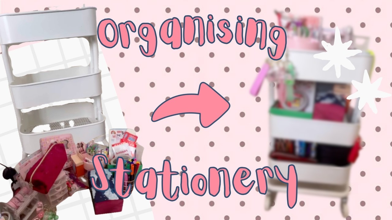 Organising ALLL my stationary!! (no voice, satisfying)