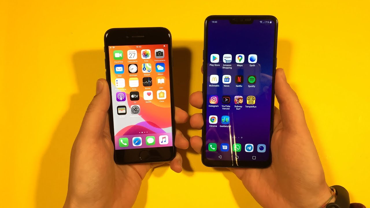 iPhone 7 vs LG G7 ThinQ - Speed Test!