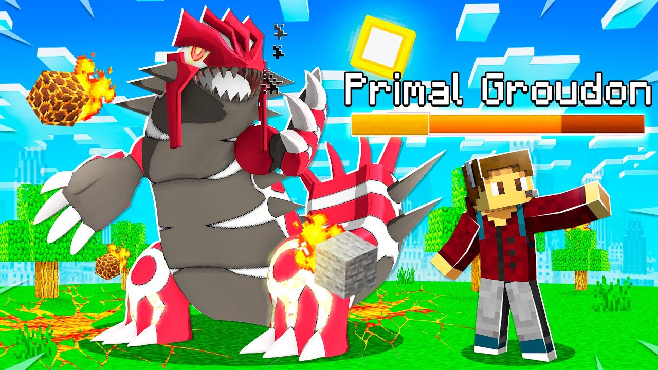 STARTING WITH A SHINY PRIMAL GROUDON - Minecraft Pixelmon Ep. 1