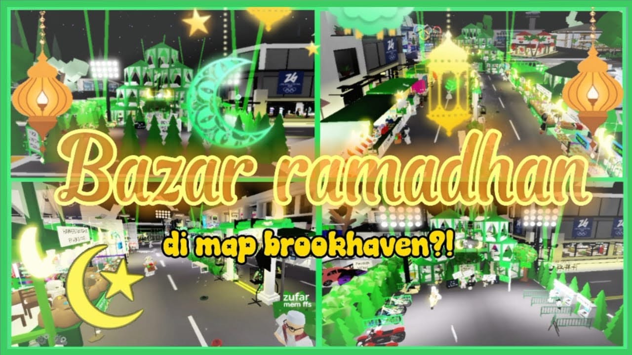 ADA BAZAR RAMADAN 🍲🌙 DI BROOKHAVEN 😱 [MEMBUAT BARENG SUBSCRIBER AKU 😻✨||Roblox Indonesia 🇮🇩
