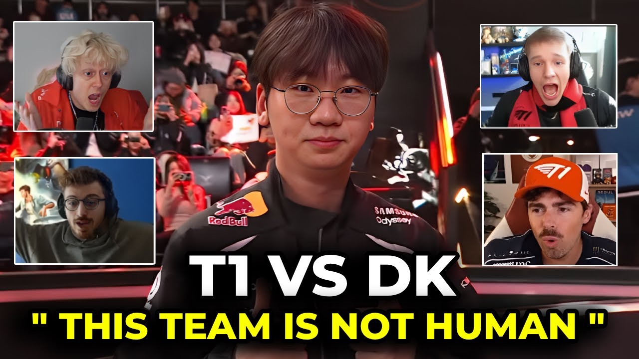 Streamers React to T1 Players DANCING on DK | T1 vs DK Reactions