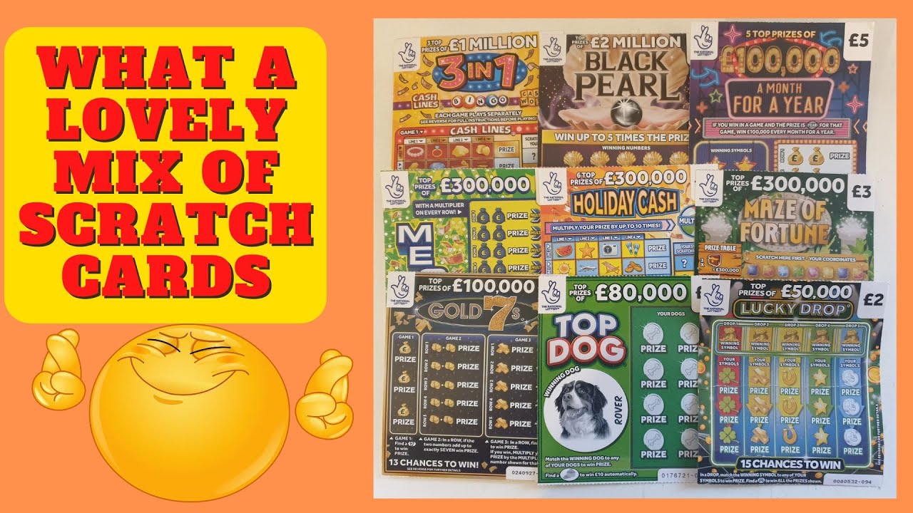 A £30 mix of scratch cards, £30 of £5, £3 and £2 scratch cards.