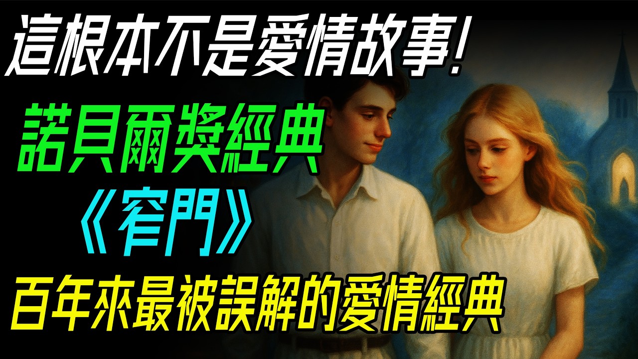 這根本不是愛情故事！諾貝爾獎經典《窄門》，百年來最被誤解的愛情經典。#窄門 #紀德 #法國文學 #諾貝爾文學獎 #愛情哲學 #信仰與愛 #虐心故事 #阿莉莎 #傑羅姆 #文學解析 #經典小說