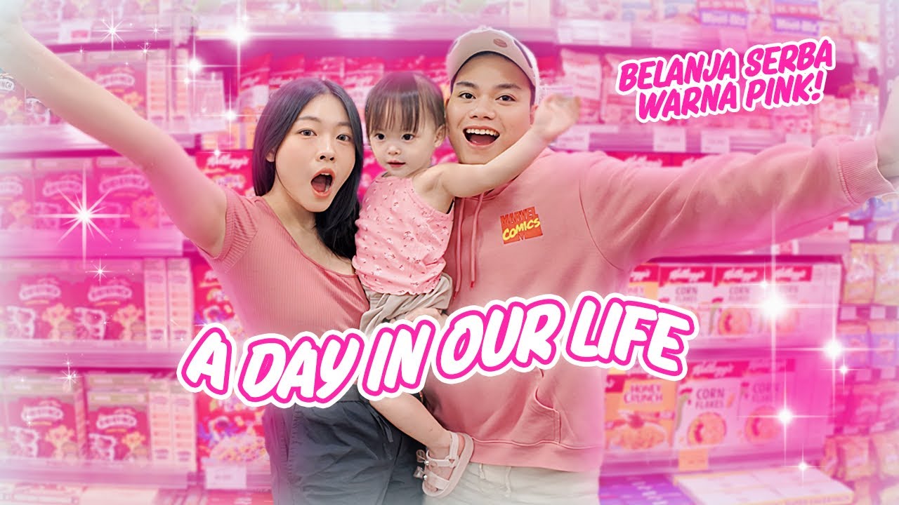 YUKA-CHAN BELANJA BULANAN SERBA WARNA PINK! | a day in our life
