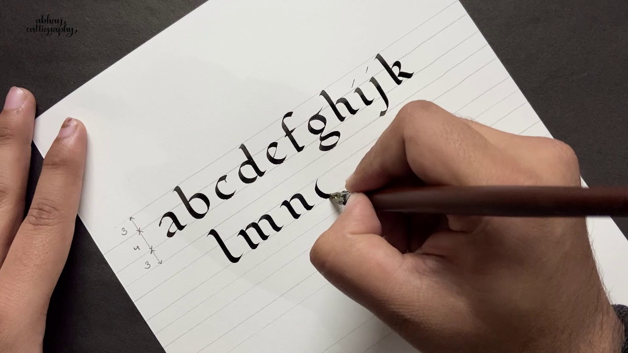 Foundational Hand Calligraphy | Minuscule Letters