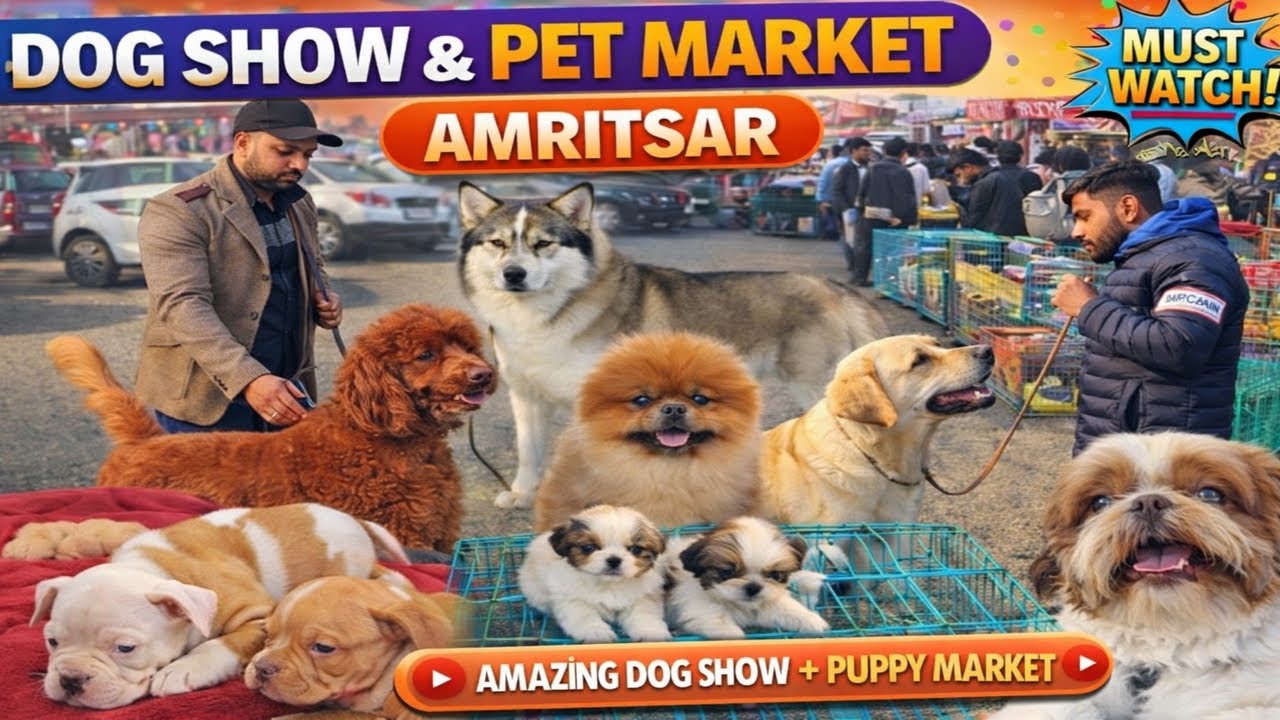 Punjab Biggest Dog Show & Pet Market 😱 | Amritsar Vlog 2026