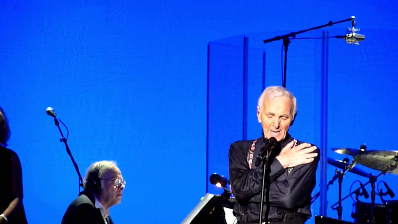 Charles Aznavour on stage in Los Angeles Sept. 13th, 2014 at The Greek Theater.