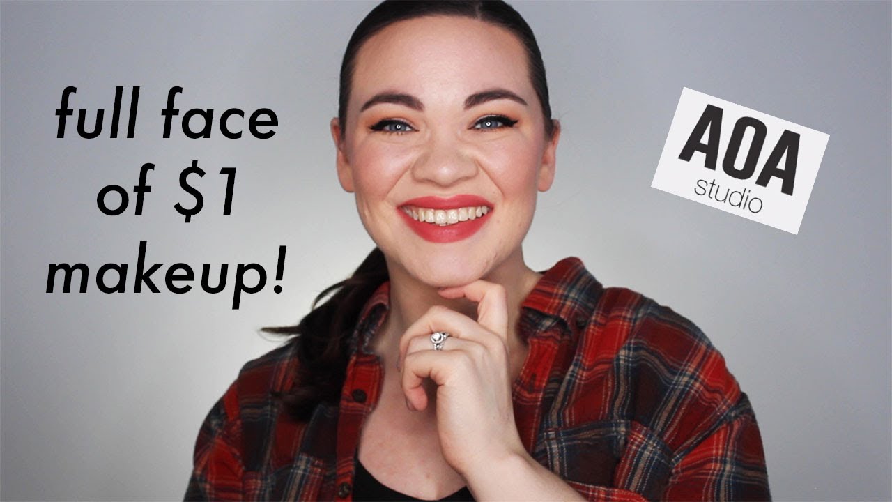 Full Face of $1 Makeup 😱 // ShopMissA & AOA | One Brand First Impressions