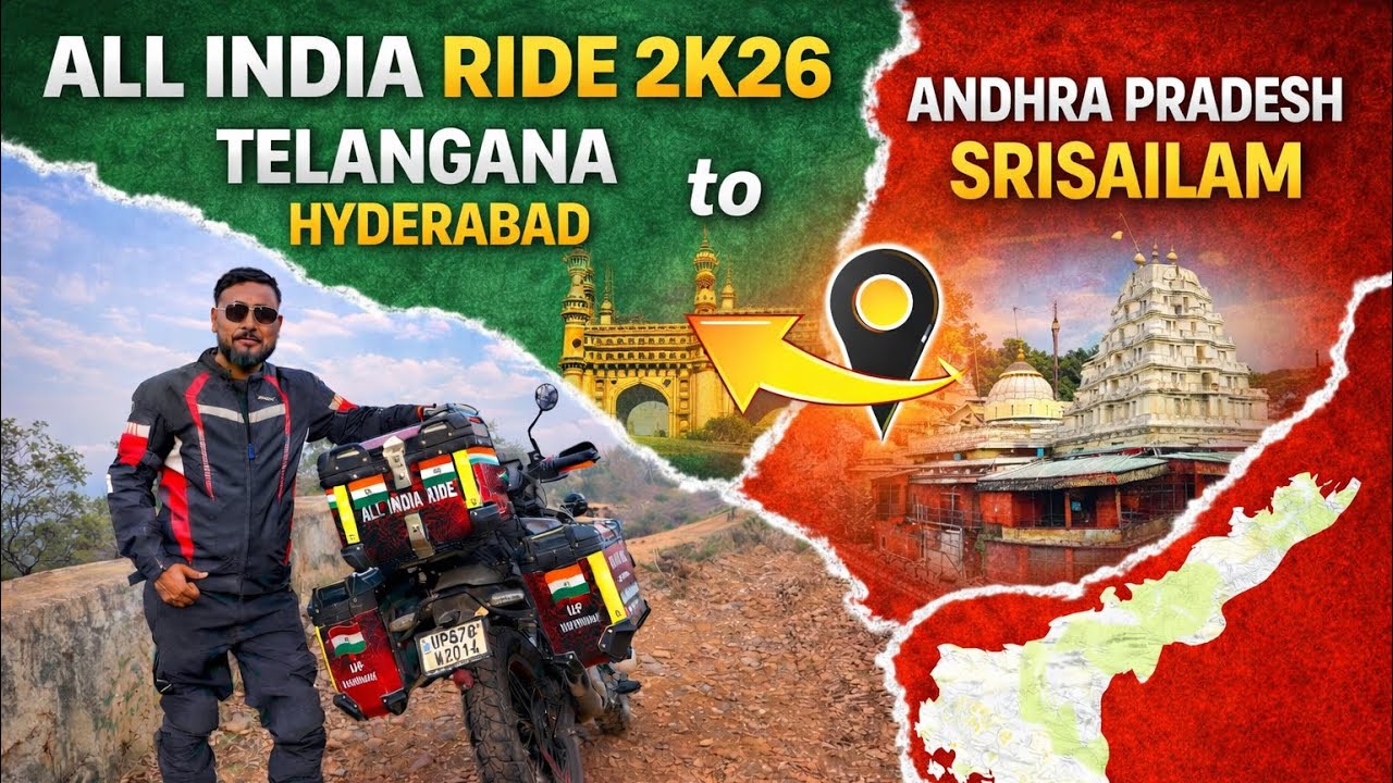 Telangana Hydrabad se andra pradesh srishailam ka safar | All India Ride Ep-07