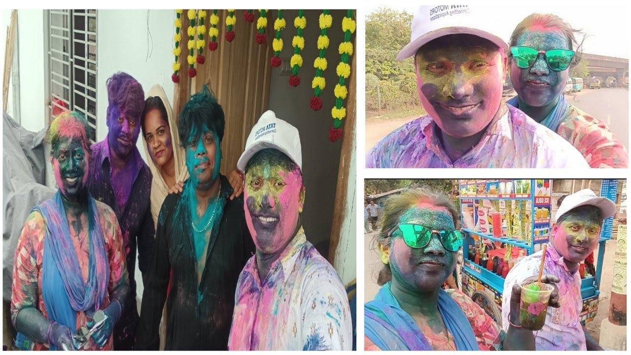 Last year Holi 🫟 Celebration #minivlog #holi #2025 