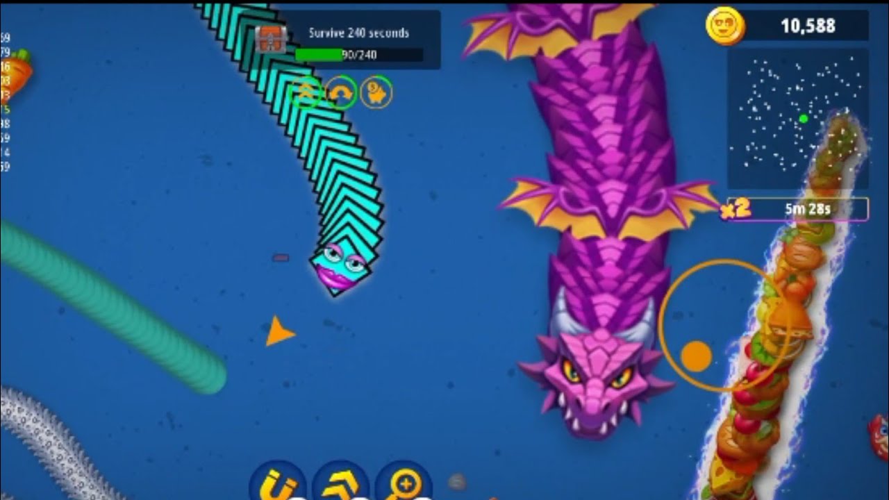 Worms Zone Snake Game | New BiggestSlither Snake Kill | Epic Snake Kill 😱