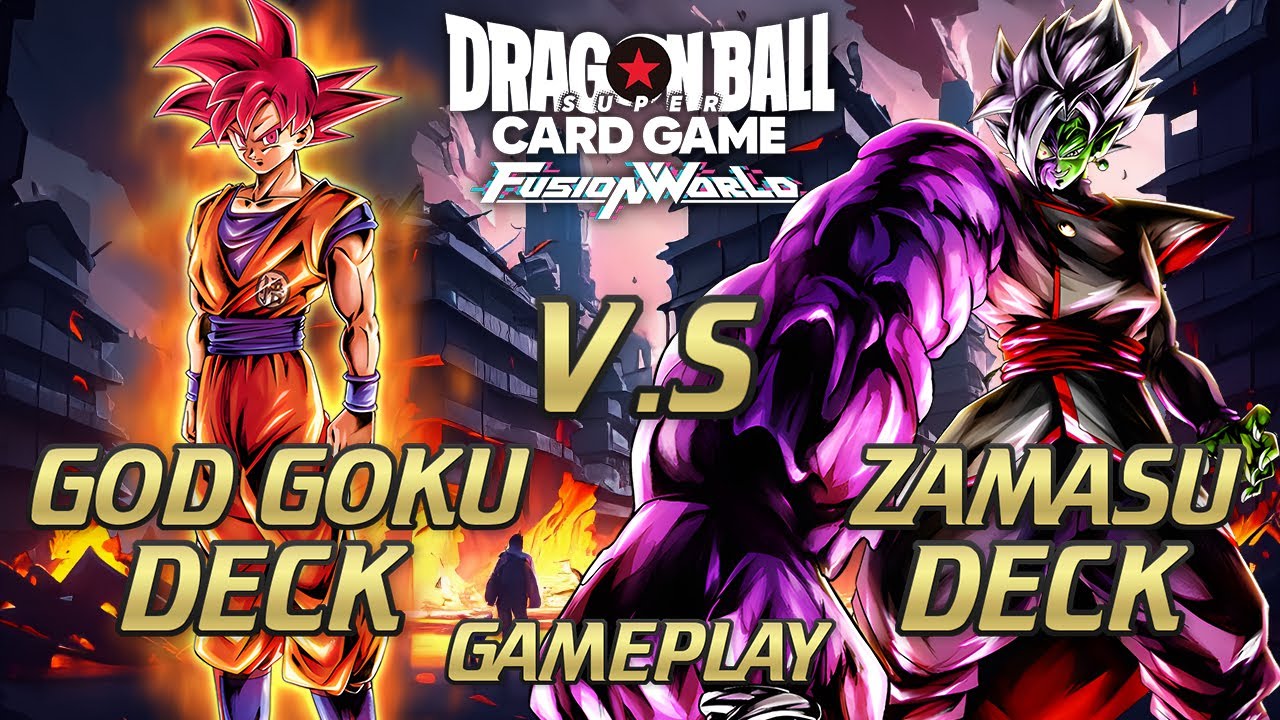 ЛУЧШАЯ БИТВА ГОКУ ПРОТИВ ЗАМАСУ! (ГЕЙМПЛЕЙ DRAGON BALL SUPER CARD GAME FUSION WORLD)