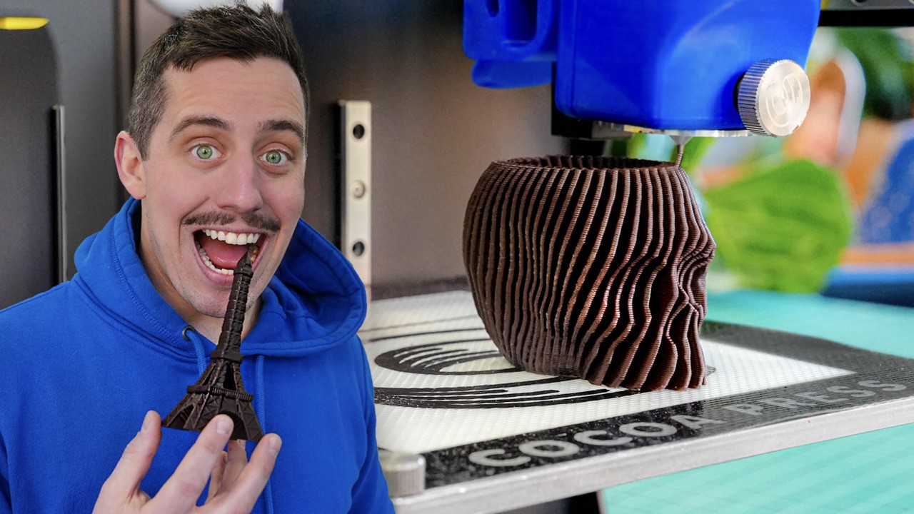 Вы когда-нибудь видели 3D-принтер для печати шоколада?!