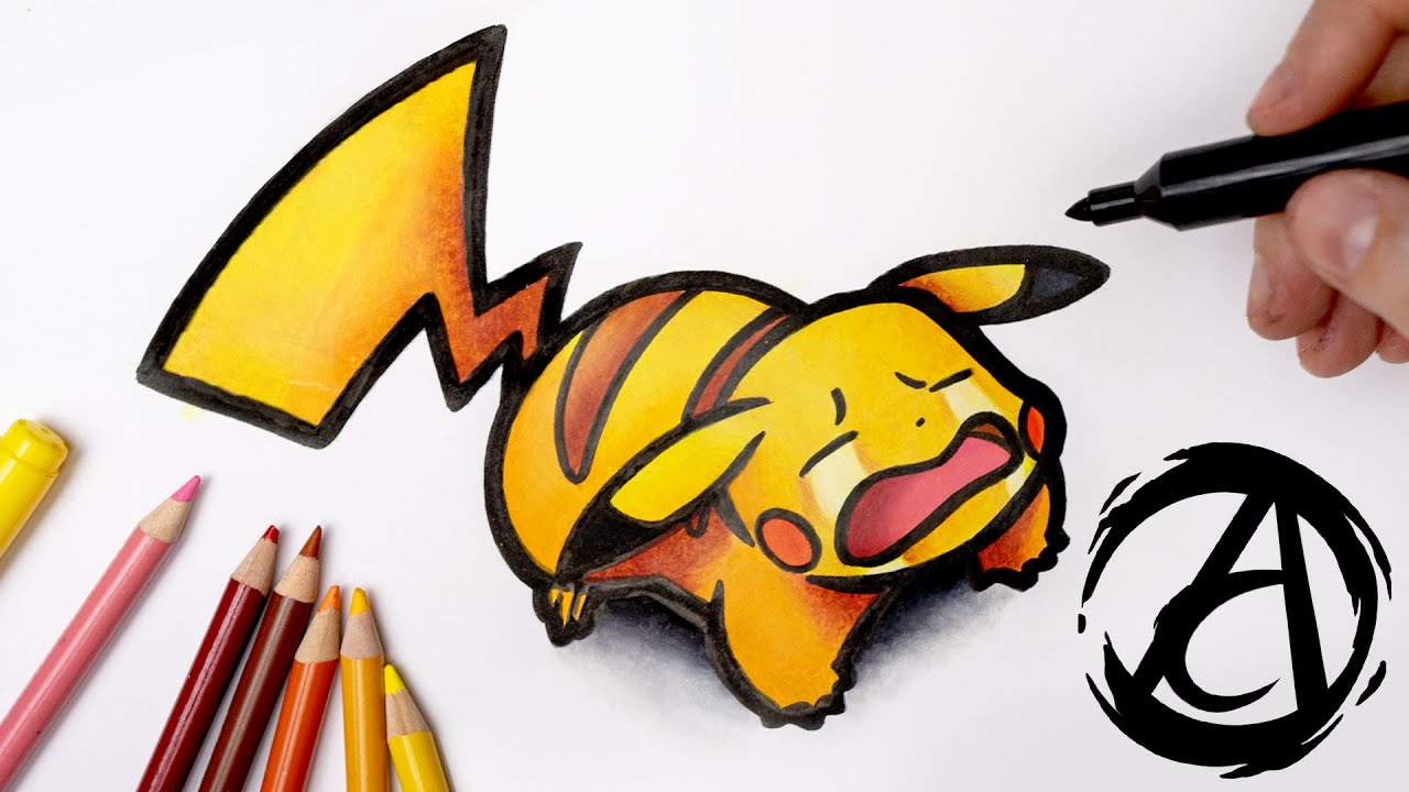 COMO DESENHAR O PIKACHU 😭 (Pokémon) com a Dai Oliveira