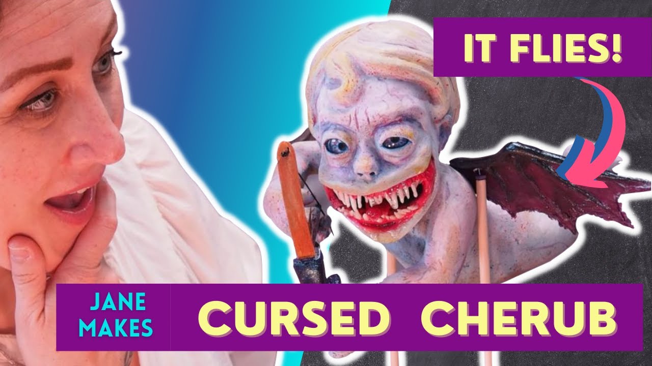 CREEPY! Jane Makes a Creepy CUPID for Valentine's Day!