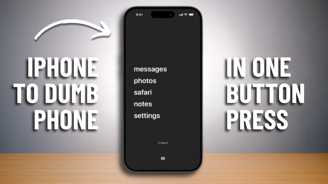 I turned my iPhone into a dumb phone and you should too.