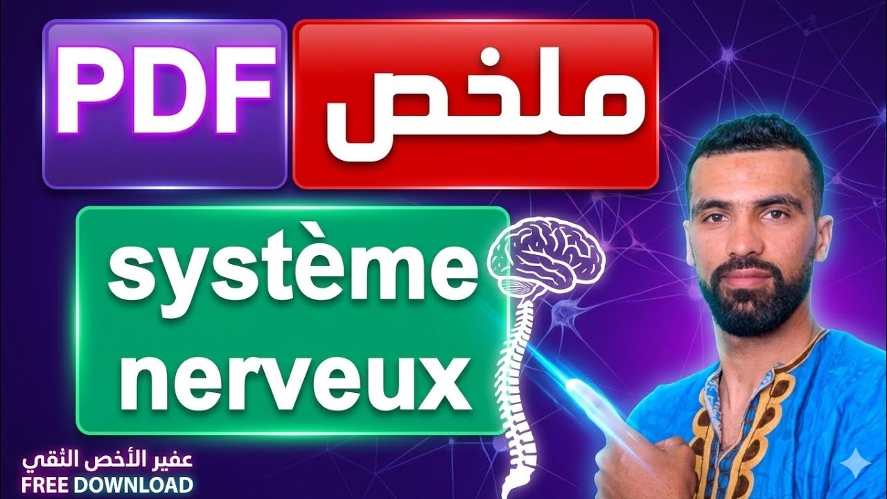 le système nerveux 3ac svt 🔥 résumé pdf -خطاطة ملخص كنز 😱
