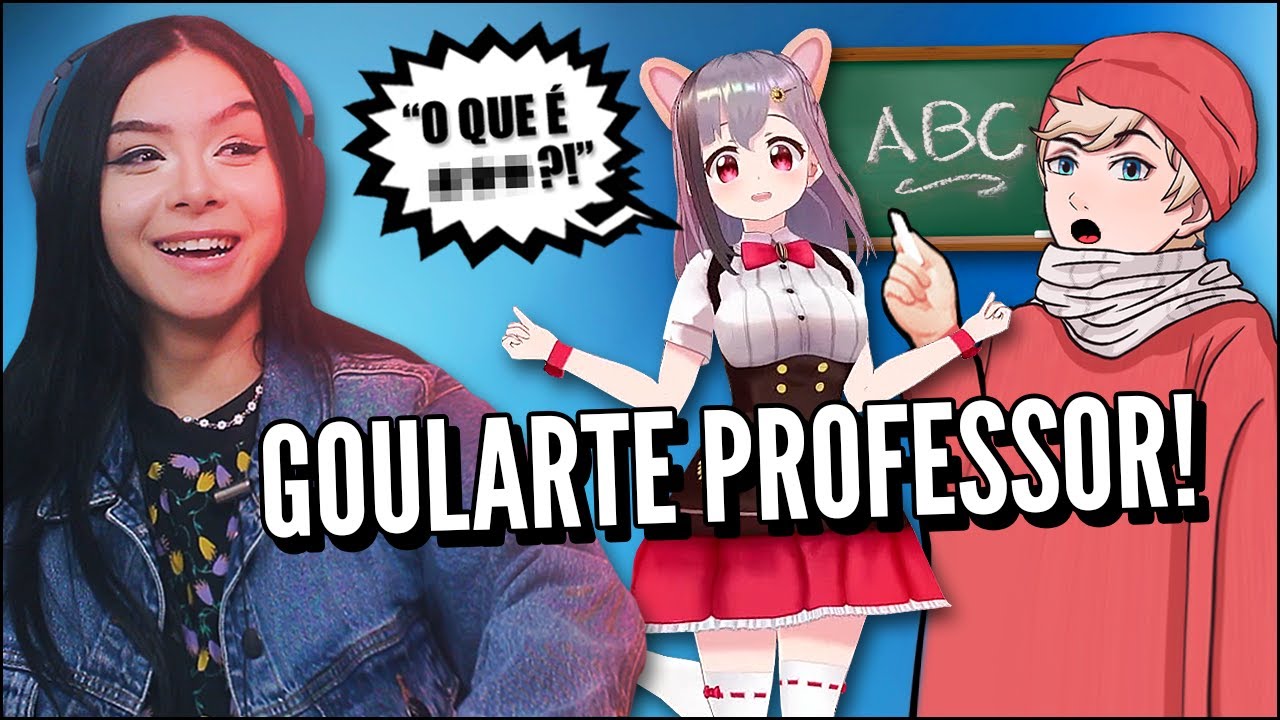ENSINANDO PORTUGUÊS PRA UMA YOUTUBER VIRTUAL JAPONESA - GOULARTE (JOVENS REAGEM)