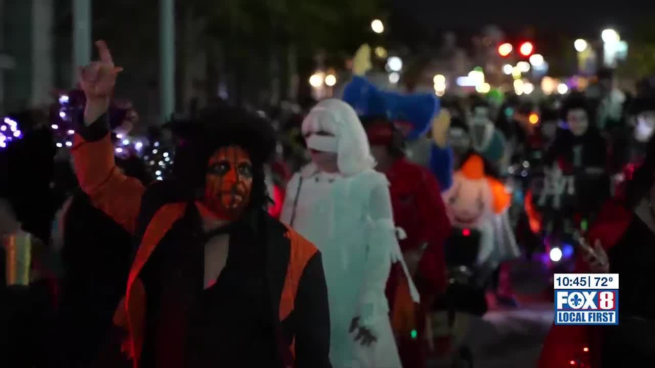 Krewe of Boo parade rolls through the French Quarter