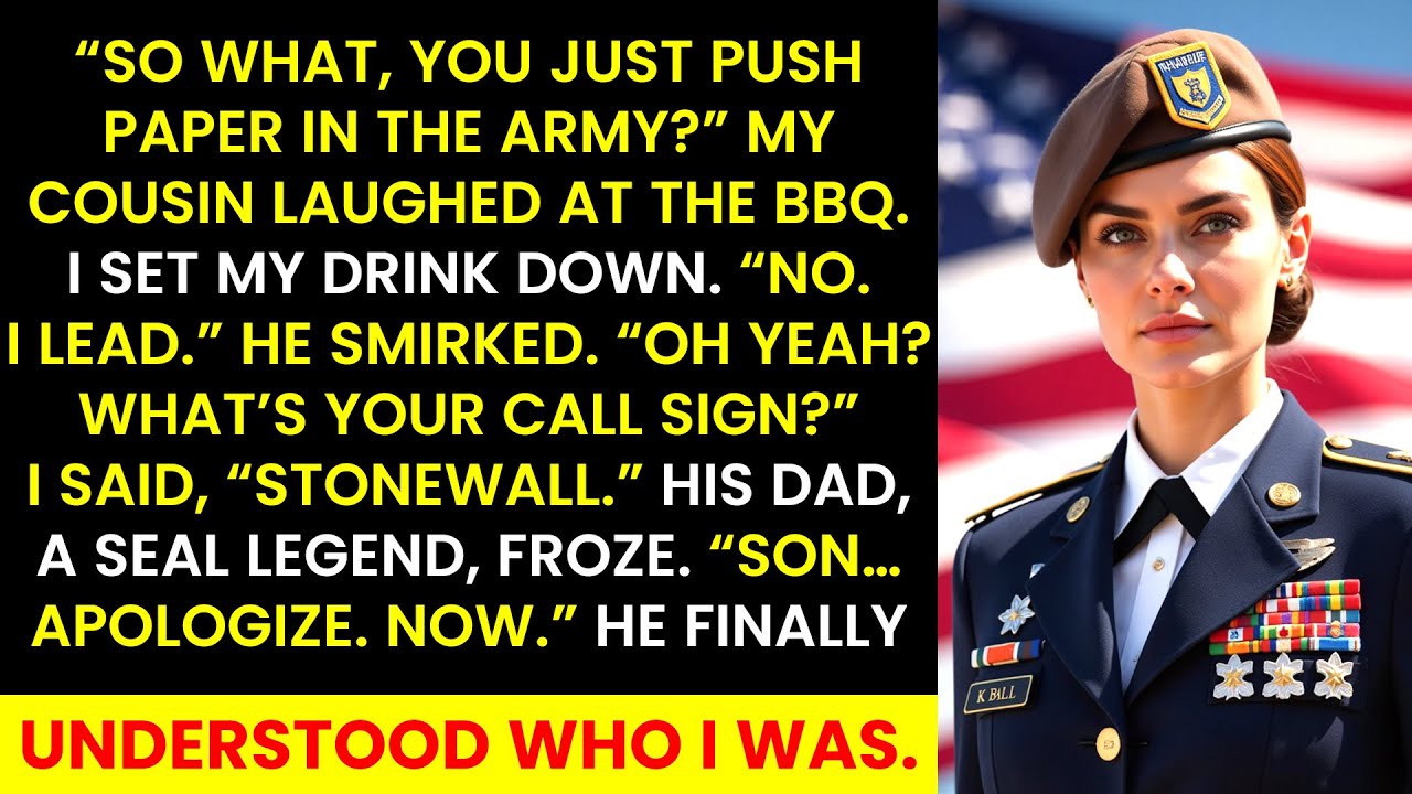 My Cousin Mocked Me at the BBQ — Until His Father, a SEAL Legend, Revealed Who ‘Stonewall’ Was.