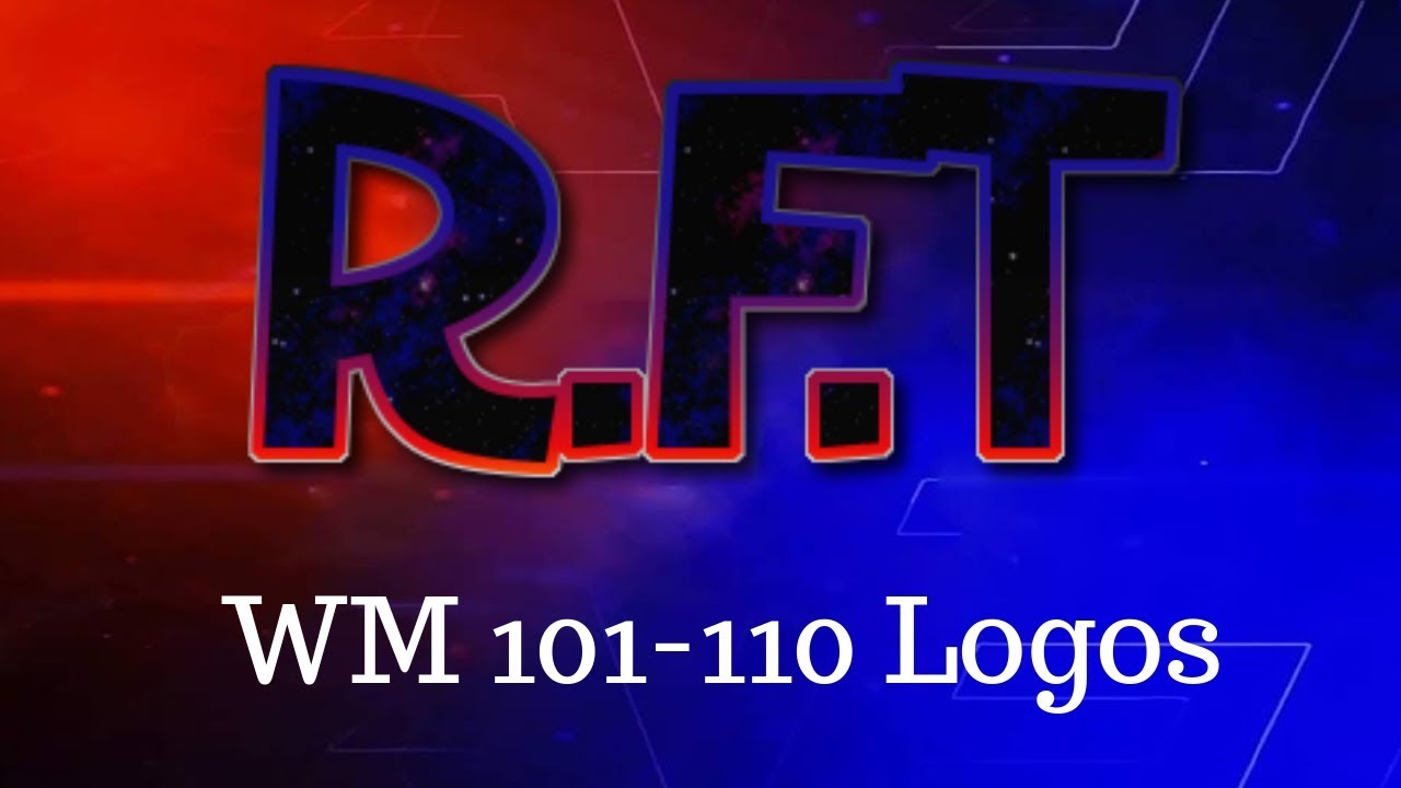 WrestleMania 101-110 Logos