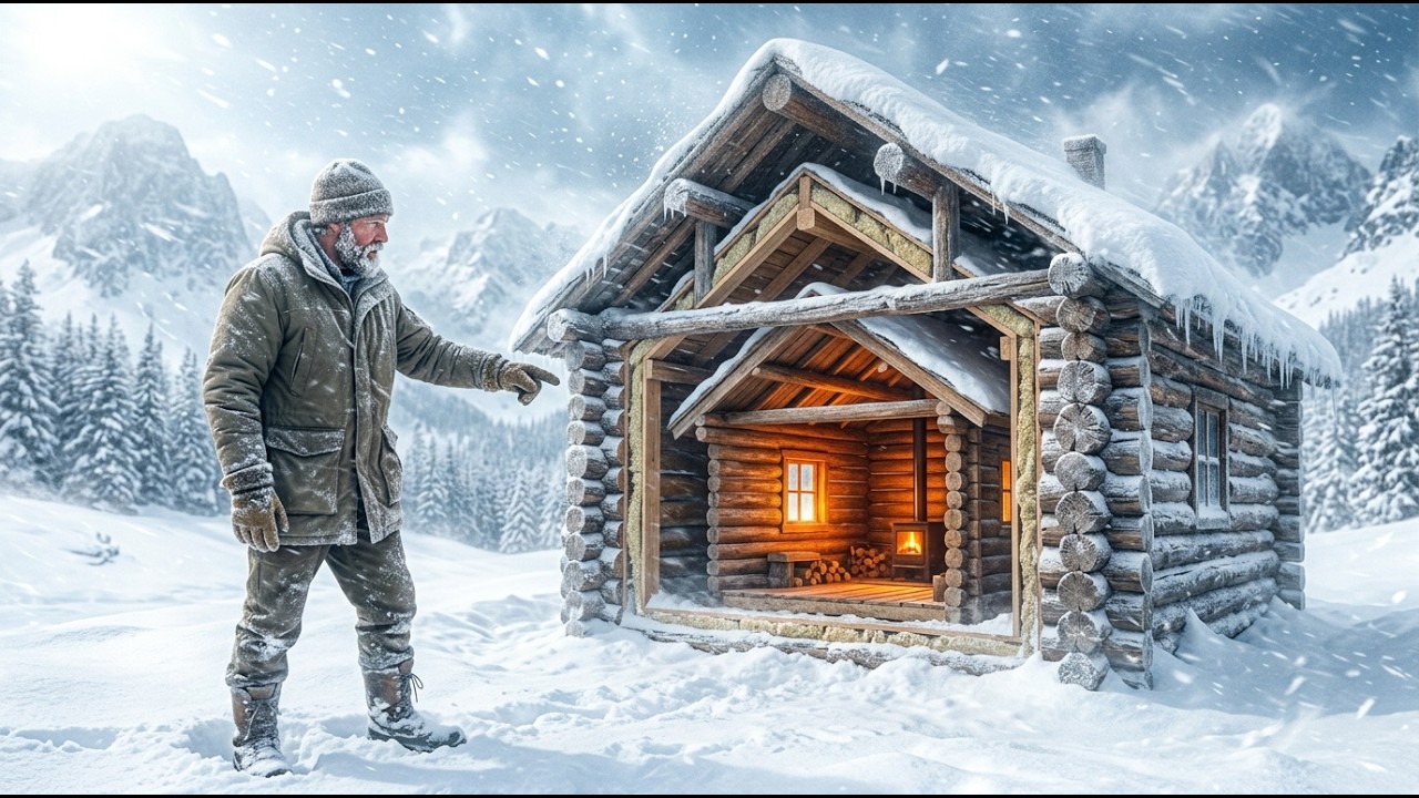 He Built Three Cabins Inside Each Other — The Hidden Air Gap Made Winter Powerless