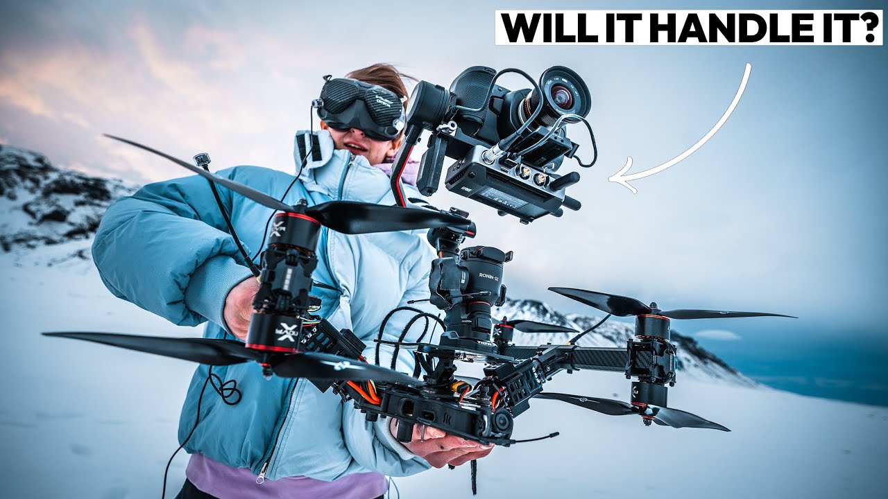 Огромный FPV-дрон стоимостью 6200 долларов, летающий DJI Ronin и BMPCC?!
