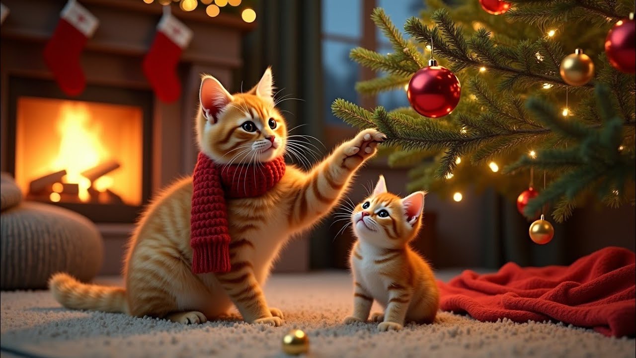 A Magical Christmas Night with The Ginger Cat Family 🎄🎅🎁🐈