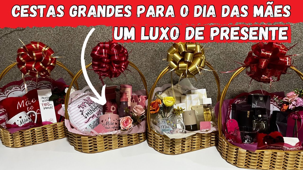 CESTAS DE 30CM LINDAS PARA O DIA DAS MÃES 2025.
