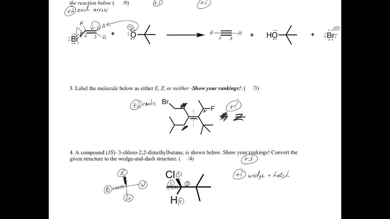 CHM 251 Quiz 3 2021 KEY-Unit 2