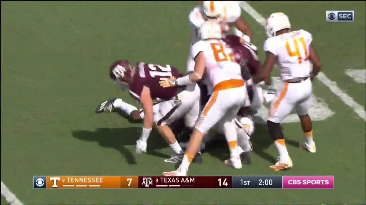 Texas A&M vs Tennessee 2016 - no huddle