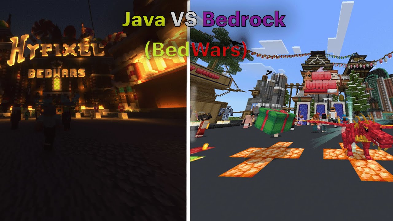 I Tested Bedwars on Both Minecraft Versions! which one is actually Better?