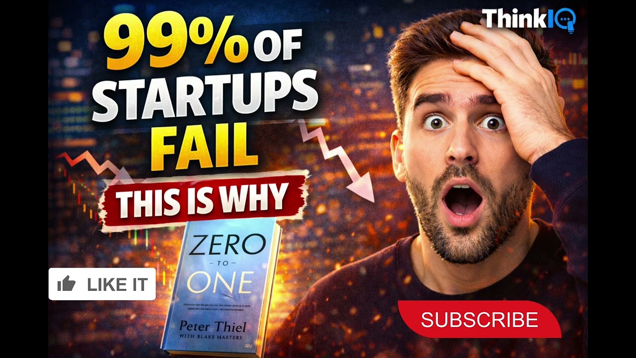 Zero to One | 99% of Startups Fail Why? | By Peter Thiel | English | 📖 Audiobook | Review | Summary