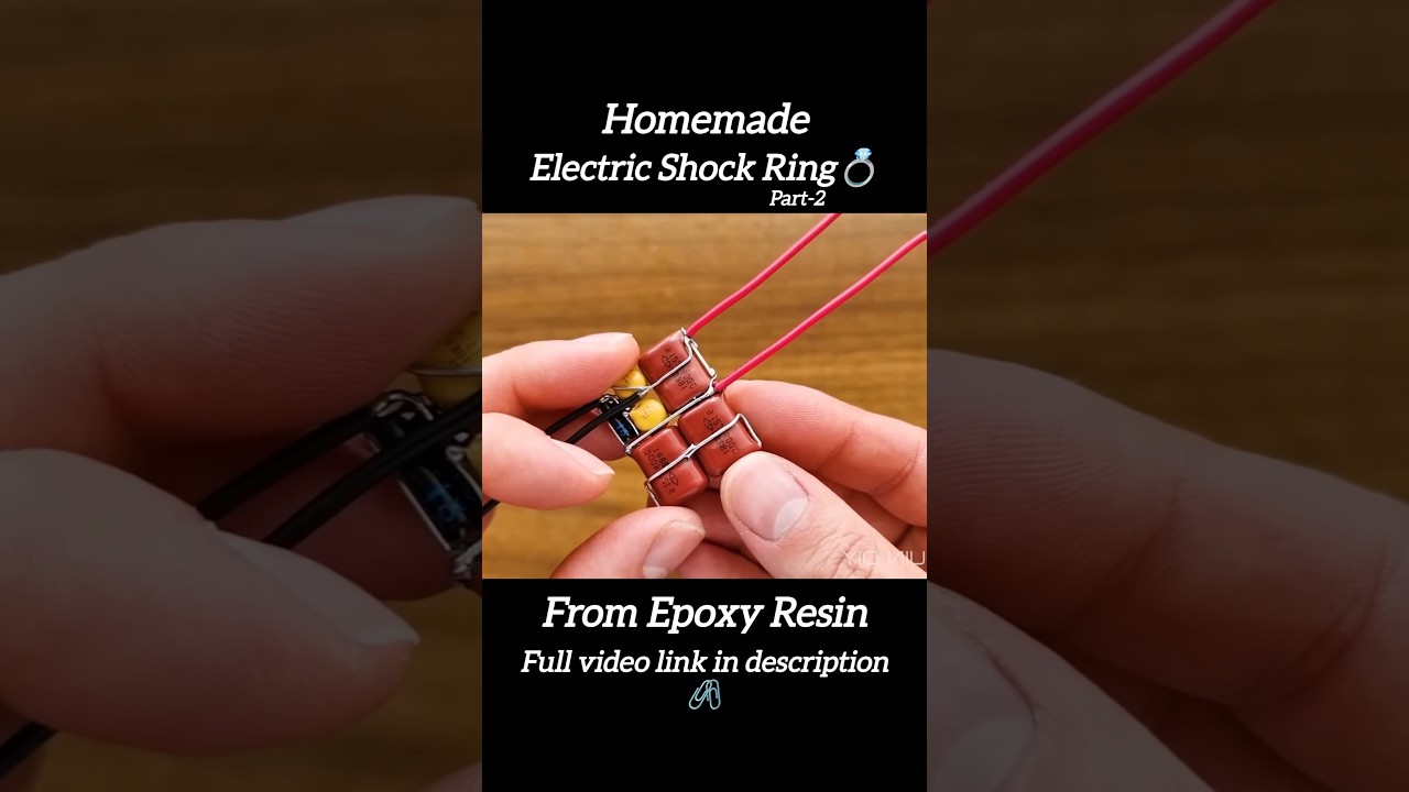 Homemade Electric Shock Ring From Epoxy Resin | #electricshock #electricshockring #inventions #diy