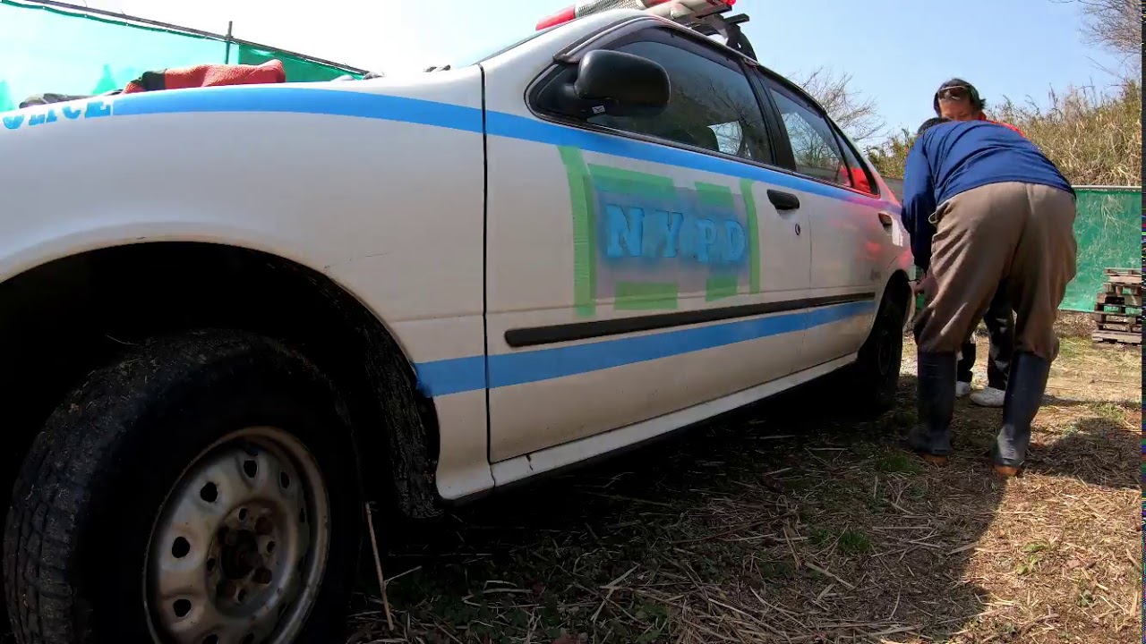 サバゲフィールドにNY市警のパトカー作ってみた！