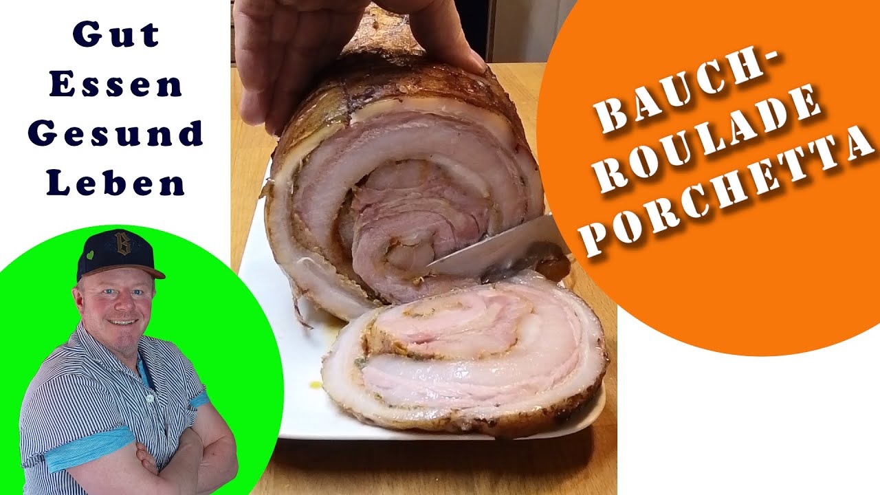 Porchetta - Bauchroulad im Smoker geräuchert