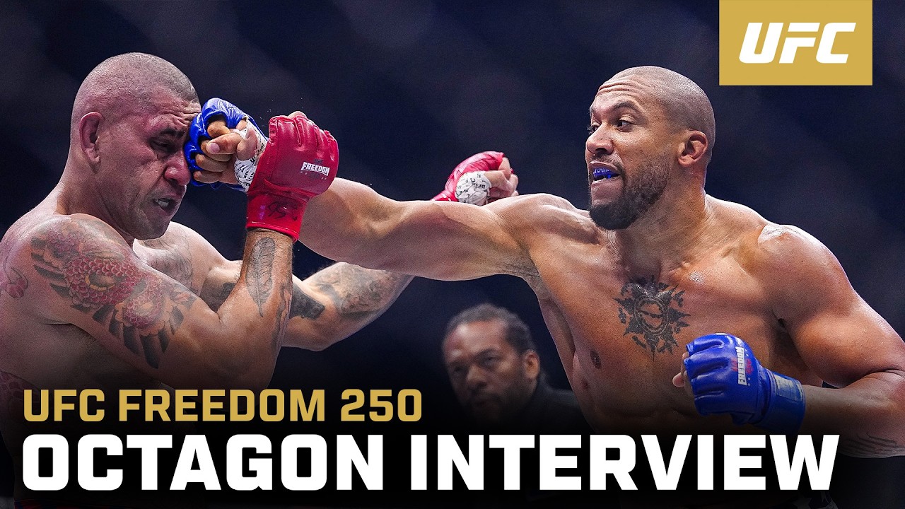 Интервью с Сирилом Гейном в октагоне | UFC Freedom 250
