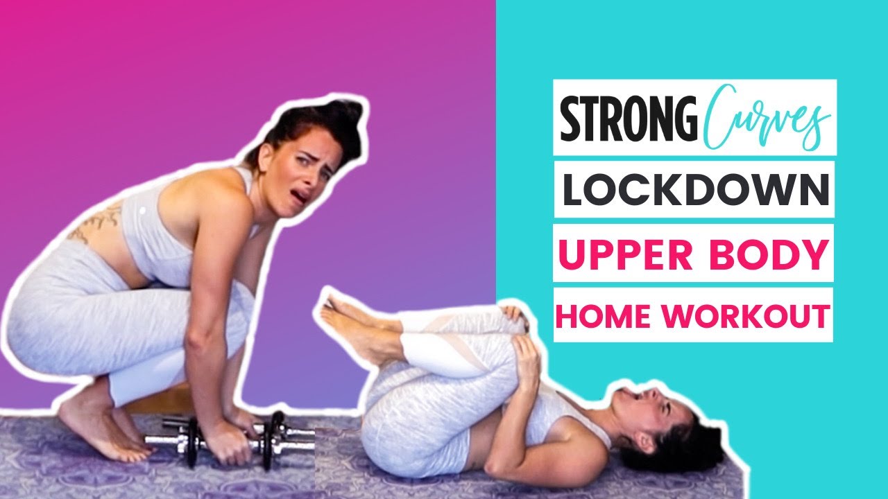 Dumbbell Only Shoulders & Core Home Workout (STRONG Curves Lock Down Program)