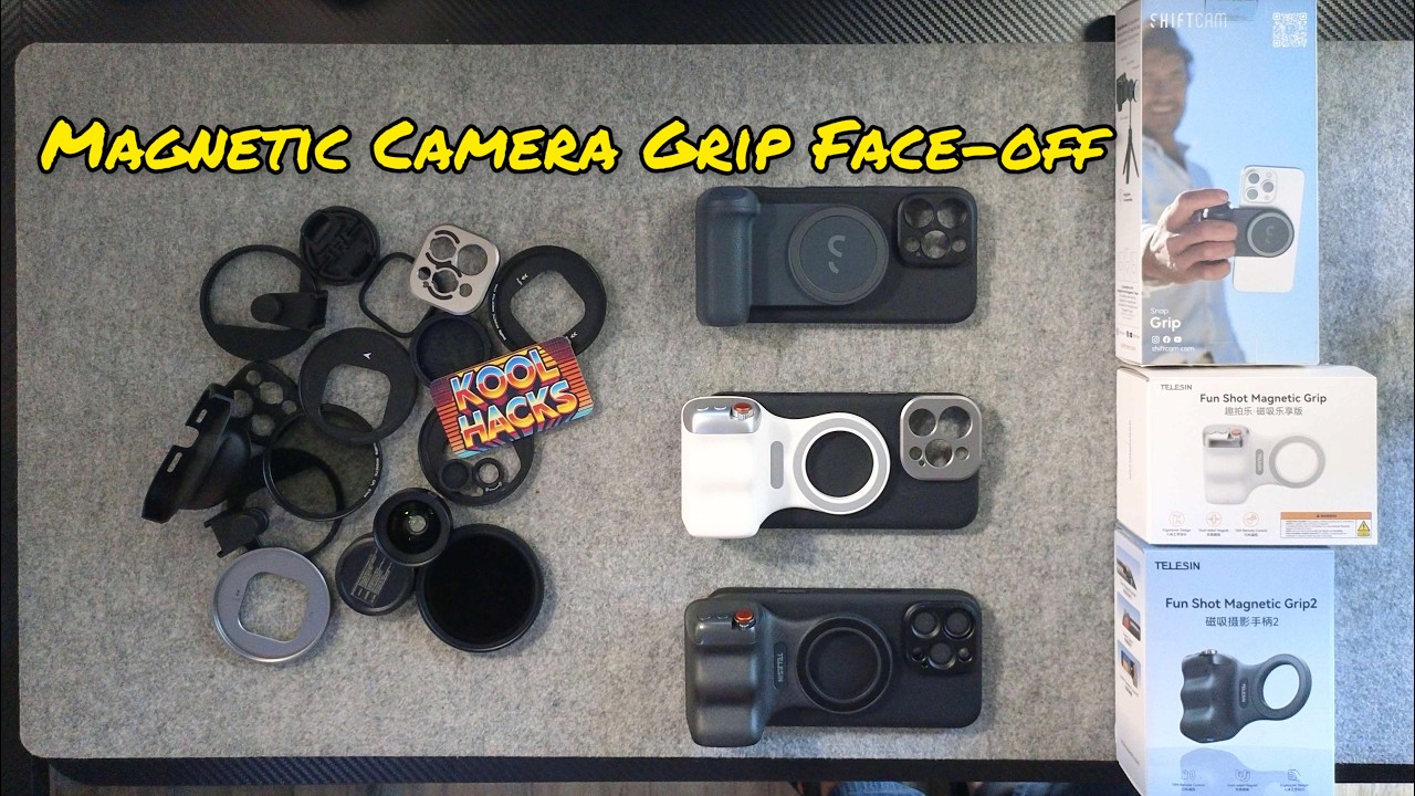 Magnetic Camera Grip Face-Off: Telesin FunShot Magnetic Grip 1 And 2 vs Shiftcam SnapGrip