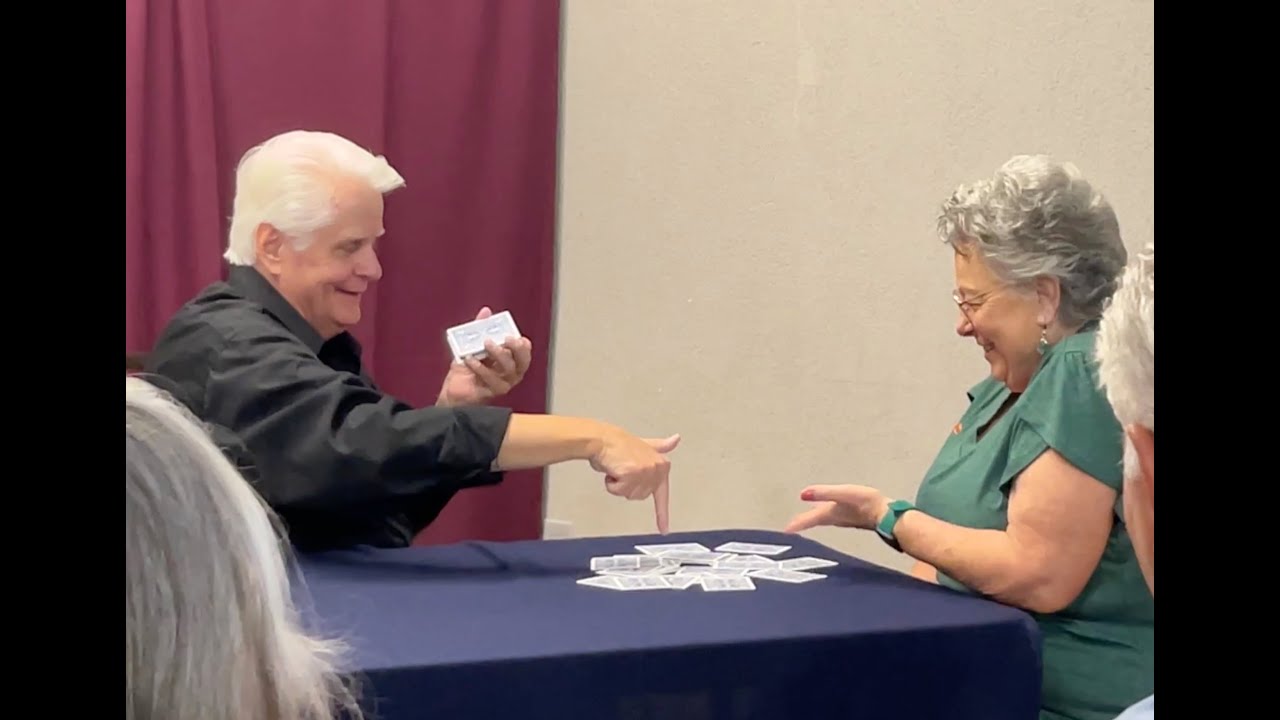 Slydini Protege Bill Wisch performs Slydini's Helicopter Card Trick 8/19/23