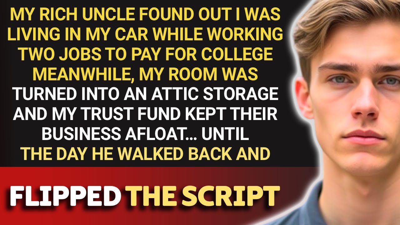 My rich uncle FOUND OUT I was living in my car while working TWO JOBS to survive college