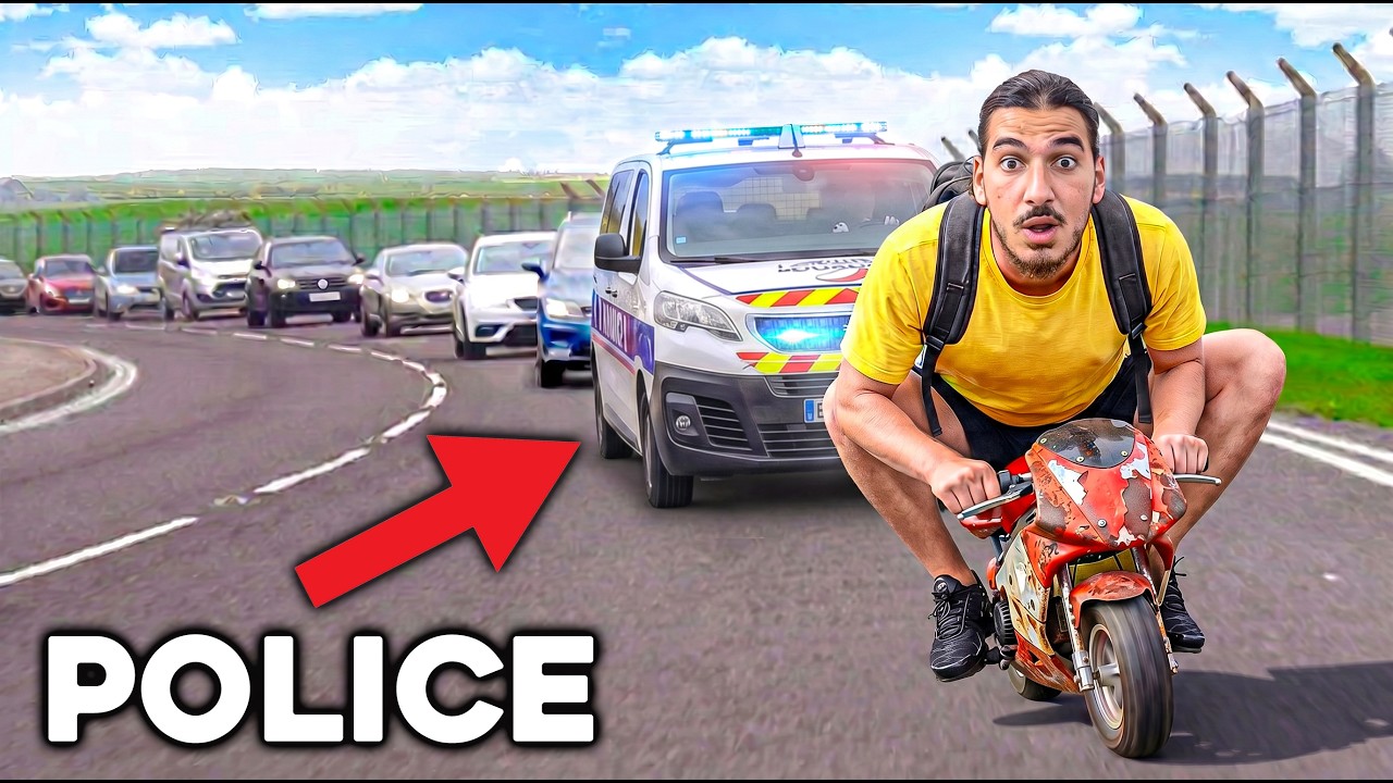J'ai Parcouru 100Km en Mini Moto ( La POLICE m'arr&ecirc;te...)