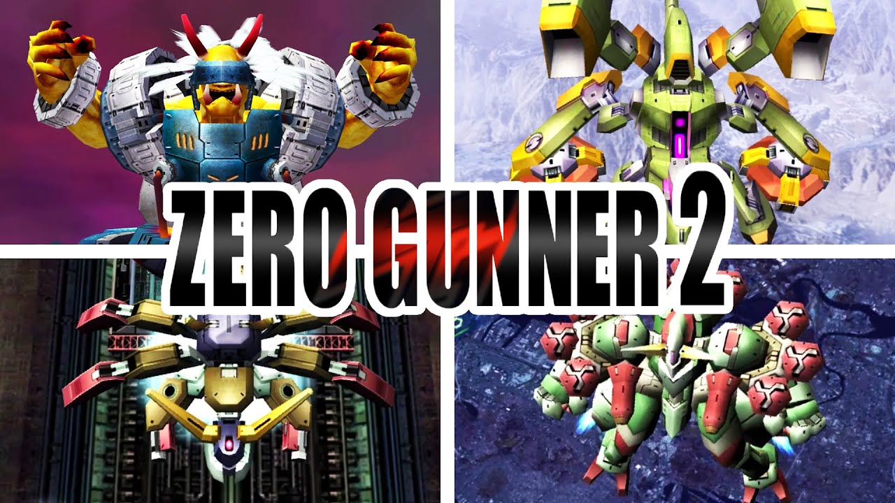 Zero Gunner 2 - All Bosses [Remastered]