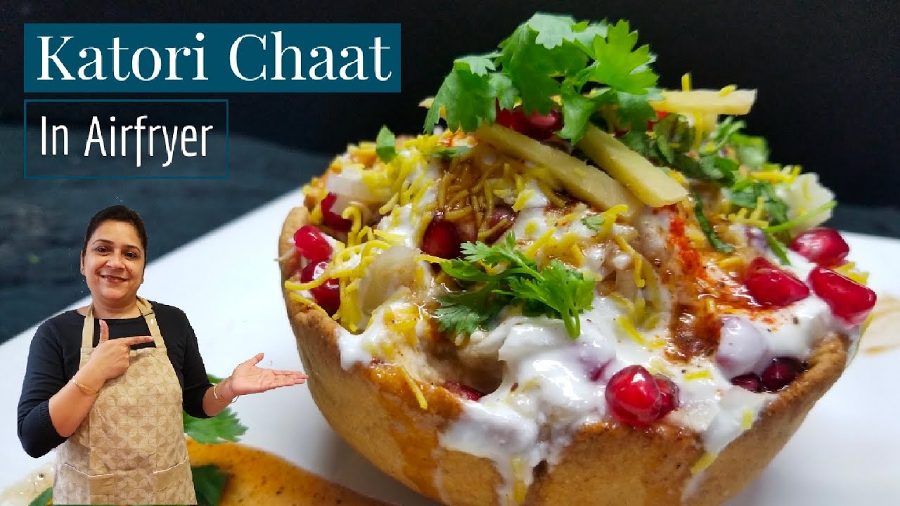 Air Fryer Recipes Ep2- Katori Chaat | Chaat Katori 90% less oil| कटोरी चाट बनाने के विधि #dietichen