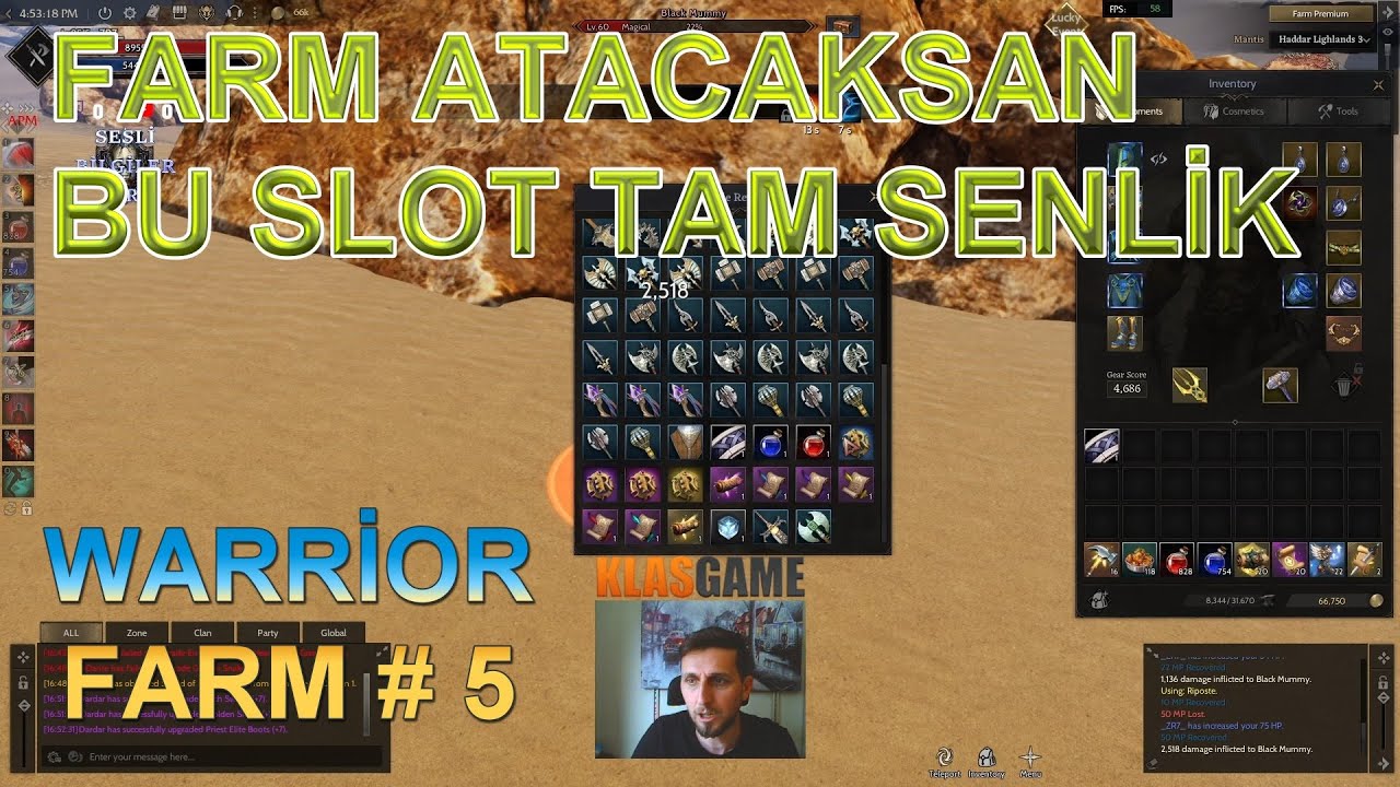 Bu Slot Çok Başka ! ! ! 2 Saat Free Masrafsız WARRİOR Farm Muazzam Kazanç Tabikiii Slota Göre..