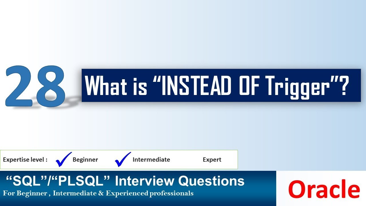 Вопрос собеседования Oracle PL SQL вместо триггера