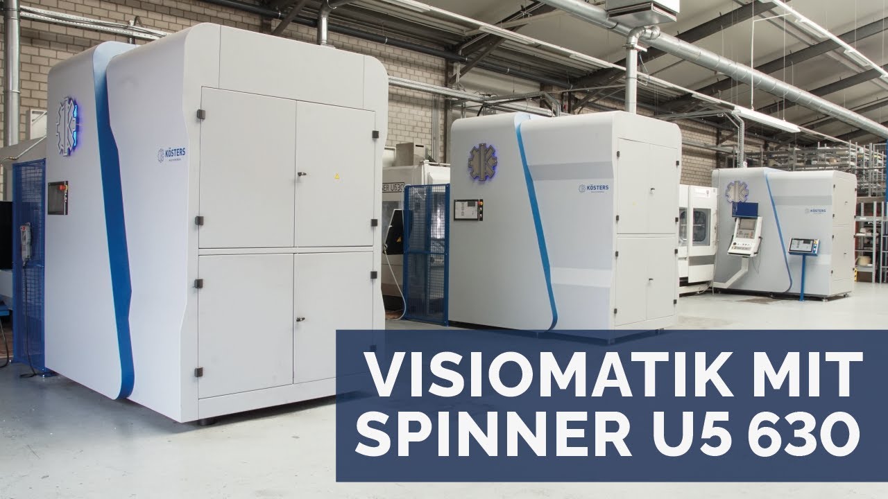 Visiomatik (Roboterzelle) mit einer Spinner Fräsmaschine U5 630